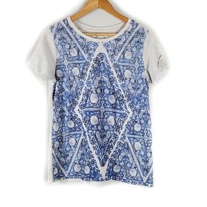 Lucky Brand Pattern Graphic Tee Size Medium